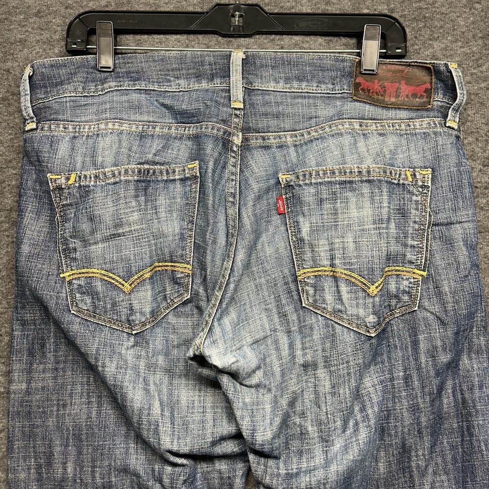Levi's Red Collection Men's Boot Cut Jeans Cotton Denim 33x30 Blue‎ Vintage Y2K - Picture 6 of 10